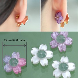 Comfortable and Colorful Earring Backs Support for Droopy Ears, Hypoallergenic Backs Rubber Lifter for Heavy Studs, Plastic Locking Backstop, 6 Pieces, Prevents Stretching and Tearing (Peal White)