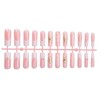 Gifiky 24Pcs French Tip Press on Nails - Long Square