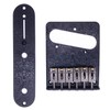 Jiayouy Carved Roller Telecaster Bridge 6 String Saddle Bridge Plate