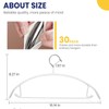 Jiang&Rong 16 Inch Non Slip Adult Hangers, Rubber Coated Contour