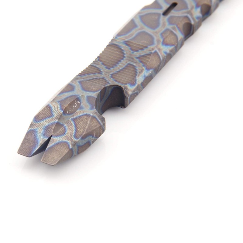 Titanium Pry Bar Crowbar Nail Puller Outdoor Survival With Pocket