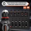COMOWARE Magnetic Impact Nut Driver Set, 55Pcs Deep Nut Driver