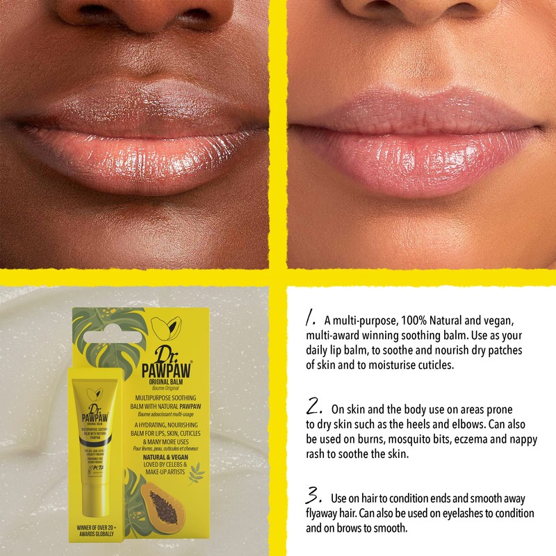 Dr.PAWPAW Original Balm, Multi-Purpose Natural No Fragrance Balm for Hydrating