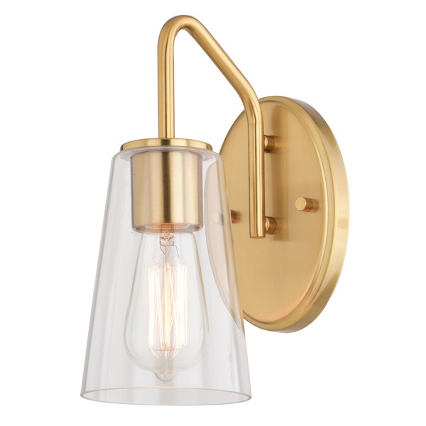 VAXCEL Beverly 1-Light 4.75 inch Wide Muted Brass Gold Transitional