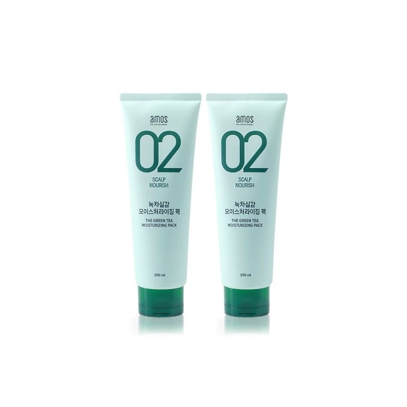 Amos Green Tea Real Feel Intensive Moisture Pack 250ml 1+1