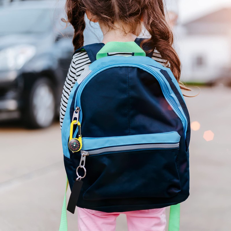 SUPVOX Pack Compass, Clip-on Self-Locking Keychains for Outdoor Hiking, Camping,