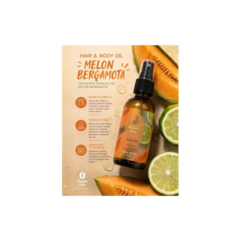 Oleum Vitae Aceite Para Cabello-cuerpo Melon Glow 60 ml