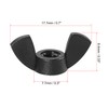 sourcing map M4 Wing Nuts Nylon Butterfly Nut Hand Twist