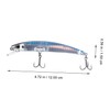 Kisangel Bionic Outdoor Fishing Lures Sinking Bait Light Compact Lifelike