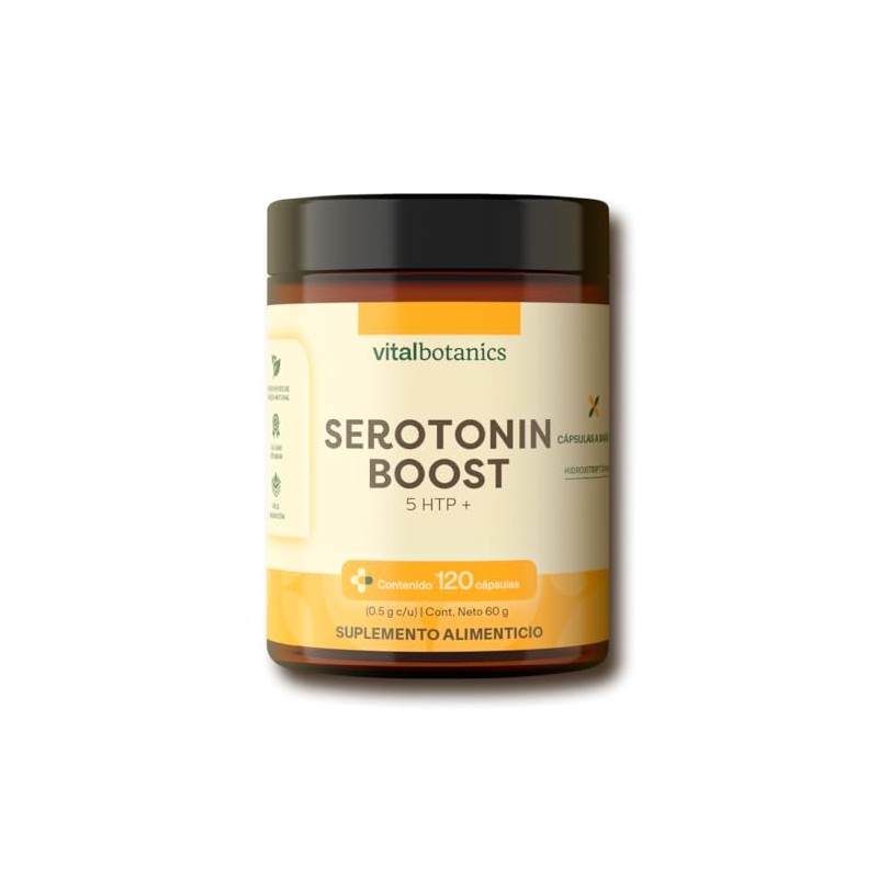 Htp Hidroxitriptofano 120 Capsulas 500mg Meses Vitalbotanics Multivitaminico Suplementos Alimenticios