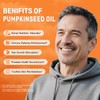 Pumpkin Seed Oil with Saw Palmetto Softgels, 3000mg Per Serving,