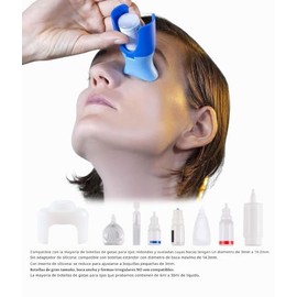 Remedic Eyedrop Guide Aid Dispensador Botellas Gotas Ojos Más Fácil Cualquier Edad Apto Mayoría Reutilizables