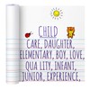Jetec 1 Roll Blank Lined Paper for Kid to Write