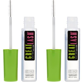 Maybelline New York Great Lash maquillaje de máscara lavable, negro más negro, 2 unidades, Transparente, 2 unidades