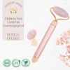 Masseur Face Roller Stone Quartz Electric Pink - Roller in