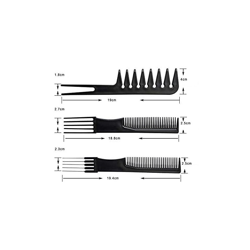 10 Pcs Hair Comb Modeling Comb Professional Hair Comb Set