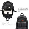 WENIG Anti-Theft Travel Laptop Backpack with USB Charging Port Lock,Water