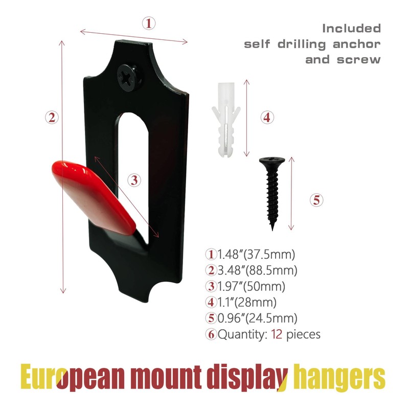 PLAIRC 6 Pack European Mount Skull Hanger, Deer Skull Mount