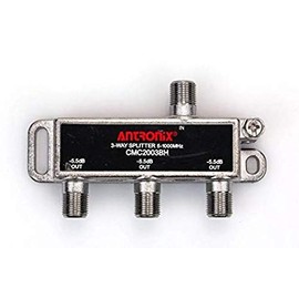 Antronix CMC2003BH 3-Way- (3) Pack - Horizontal Splitter (1) -3.5 Port and (2) -7dB 5-1002 MHz High Performance Profession Quality for Coax Cable TV & Internet Factory Sealed with Screws
