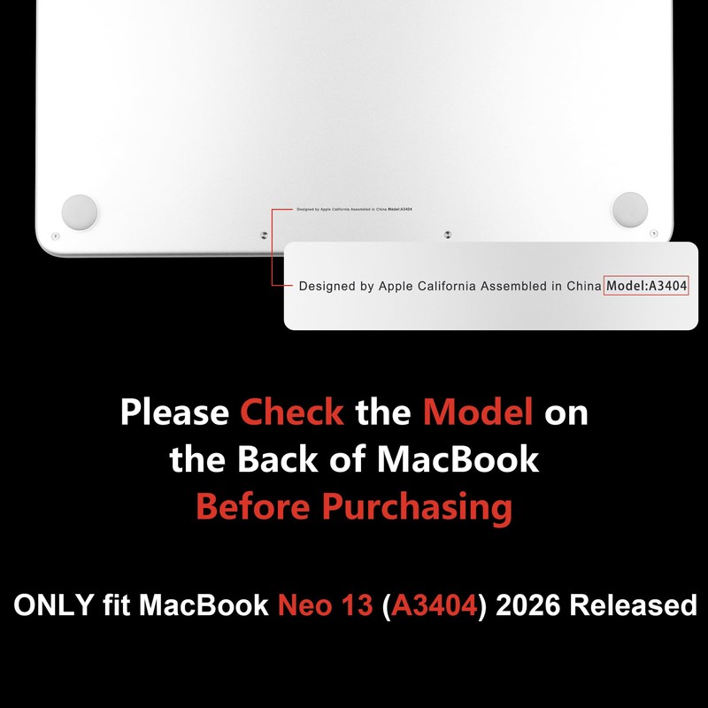 MEEgoodo Printed Case for New MacBook Neo 13 inch 2026