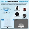 Hibbent All Metal High Pressure 10'' Rainfall Shower Head, Showerhead