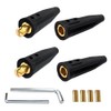 2 Pack LC-40 Welding Cable Connector Set,Welding Lead Connectors,Fit for