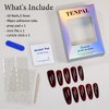 TENPAL Handmade Press on Nails Almond Cherry Red Nails Press