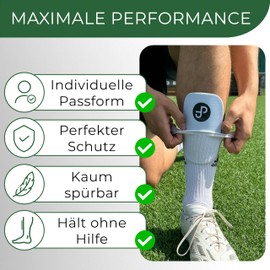 JDP Premium Shin Pads, Individually Adjustable Shin Pads, Football Men, Mini Shin Pads, 15 x 10 cm, Shin Pads, Children, Shin Pads, Women, Small Shin Pads