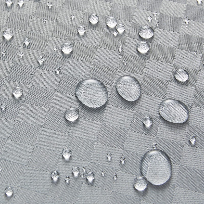 Furlinic No Hook Shower Curtain with Snap in Fabric Liner