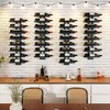 IBUYKE Wall Mounted Wine Rack 12 Bottle,Metal Wine Bottle Holder