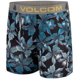 Volcom Mens Boxer Briefs 3 Pack Poly Spandex Performance Boxer Briefs Underwear(Black/Grey/Light Blue, X-Large)