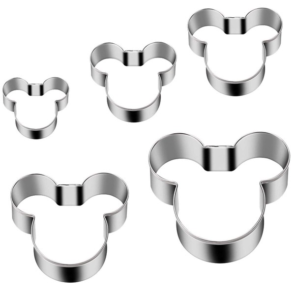 Tmflexe Mouse Cookie Cutter Sandwich Cutters for Kids DIY Lunchbox