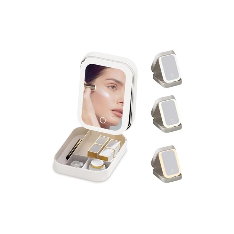 Caja de maquillaje con espejo LED ajustable – AntSay –