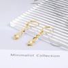 14K Gold Drop Dangle Earrings for Women Cubic Zirconia Hanging