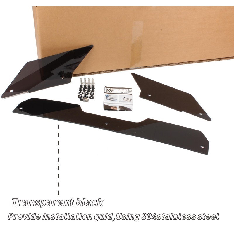 NARPES Only Wickerbill Extension for 2010-14 Ford Mustang Accessories