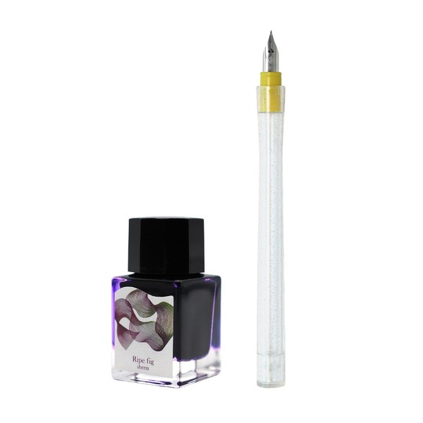 Sailor 10-0251-702 Fountain Pen Dip Pen Ink Set - Dipton + Hocoro - Leipe Fig/Scene Calligraphy