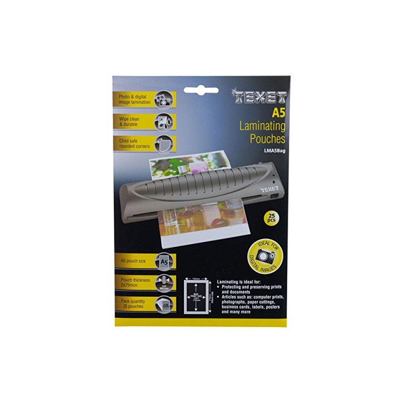 TEXET A5 Laminating Pouches | 150 microns (2*75) | Pack