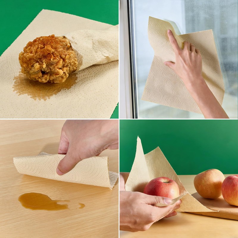 ECOlipak Paper Towels - 8 Rolls, 2 Ply 120 Sheets-