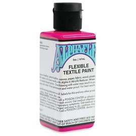 Alpha 6 Flourescent AlphaFlex Flexible Leather and Textile Paint (ELECTROSHOCK MAGENTA 5 oz)