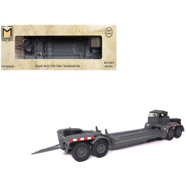 DCD . 116 22-Ton Tank Transporter 1/43 Scale Diecast Model in Gray 'German Army' Style by Militaria Die Cast