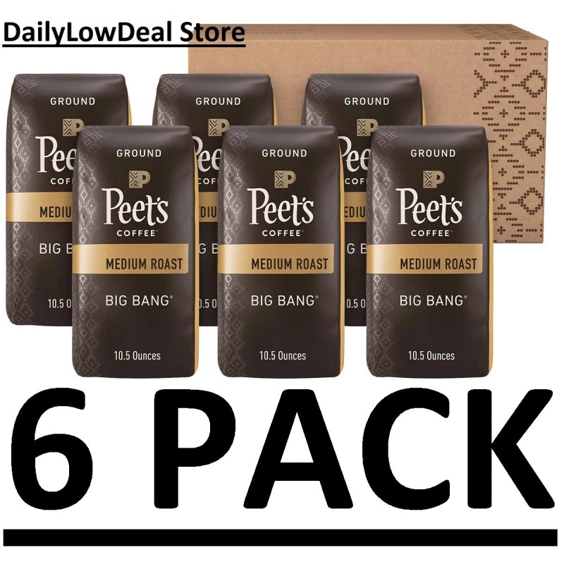 Peet's Coffee 6 PACK - Peet's Coffee Big Bang Ground,