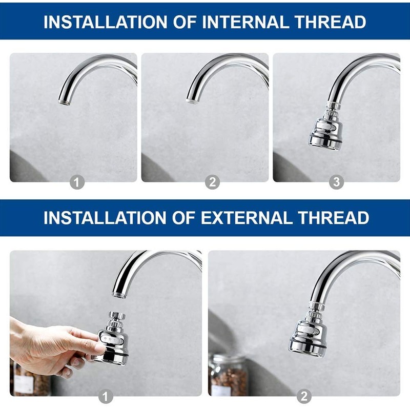 Lveal Kitchen Sink Faucet Sprayer Head, Movable Kitchen Tap Head,