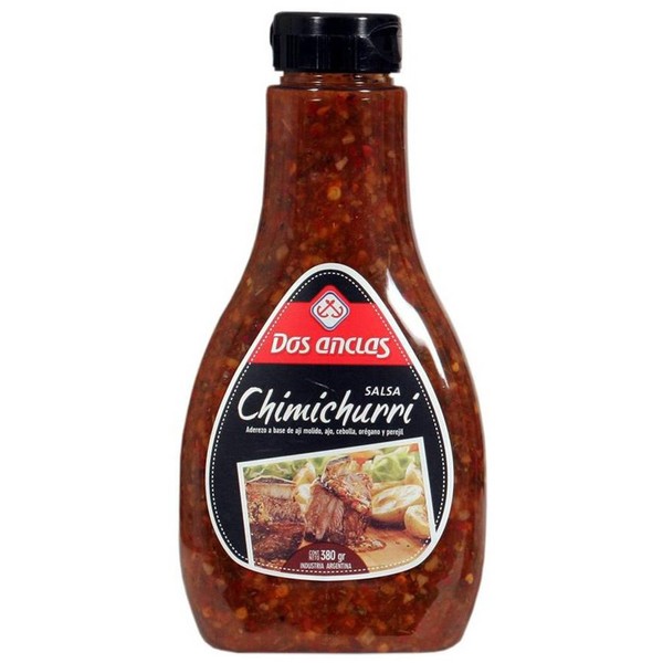Dos Anclas Condimento Chimichurri Spice Delicious for Meats, Asado & Fish, 380 g / 13.4 oz bottle