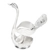 Silver Swan Dinnerware Set Swan Base Holder Teaspoon Cutlery Set