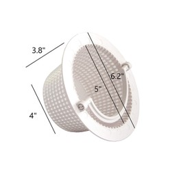 FibroPool Swimming Pool Skimmer Basket with Handle (2 Pack) Replacement Strainer for Leaves and Debris - Compatible with Above Ground Pools