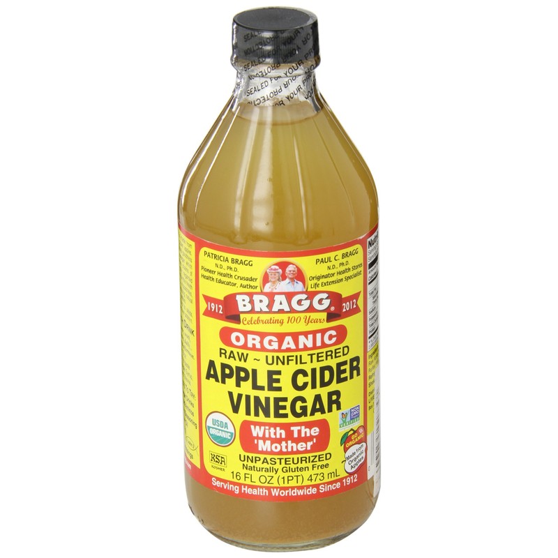 Bragg Organic Unfiltered Apple Cider Vinegar, Raw, 16 Ounce -