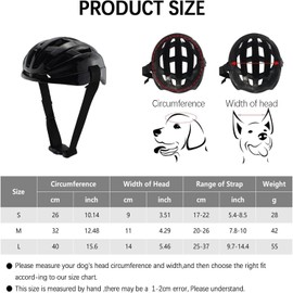Dog Helmet Pet Hat for Cats Dog Helmet Outdoor Riding Puppy Cap Adjustable Rope Belt Pet Helmets for Small Medium Large Dogs Safety Helmets (Pink, S)