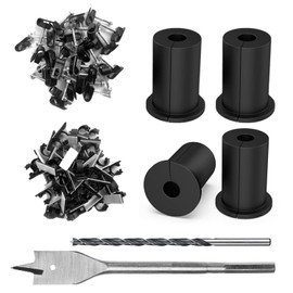 Starlink Cable Routing Kit, SMANSNAY 4PCS Starlink Wall Grommets Accessories for Cables Pass Through mounting kit, with 1" Spade Drill Bit, 40pcs Wall Wire Clips