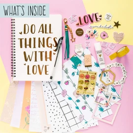 D.I.Y. Do All Things with Love Journaling Set, Stationery Set, Bullet Journal Kit, Journaling Kit, Journals for Teen Girls, DIY Journal Set for Girls Ages - 8+