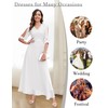Wedtrend Evening Dress, Elegant for Wedding, V-Neck Chiffon Cocktail Dress,